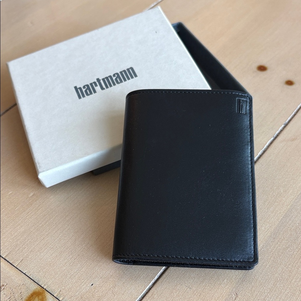 Hartmann Black Leather Card & Key Holder